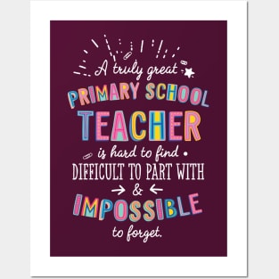 A truly Great Primary School Teacher Gift - Impossible to forget Posters and Art